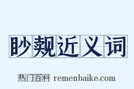 眇觌近义词是什么意思的图片